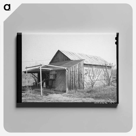 アートパネル-Building of Old Virginia City Used as Barn
 - ラッセル リー Canvas.