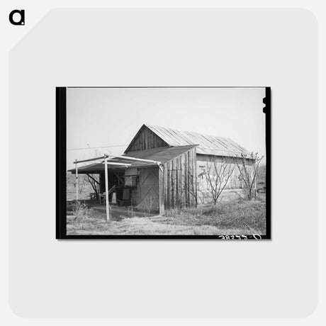 アートポストカード-Building of Old Virginia City Used as Barn
 - ラッセル リー Postcard.