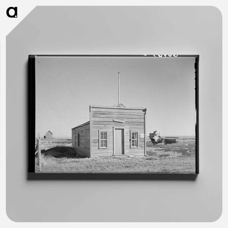 アートパネル-Old Justice Court and U.S. Commissioners Court in Dagmar, Sheridan County, Montana
 - ラッセル リー Canvas.