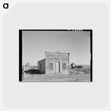 アートポストカード-Old Justice Court and U.S. Commissioners Court in Dagmar, Sheridan County, Montana
 - ラッセル リー Postcard.