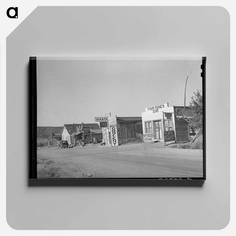 アートパネル-Street Scene, Questa, New Mexico
 - ラッセル リー Canvas.