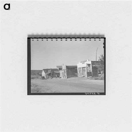 アートメモ帳-Street Scene, Questa, New Mexico
 - ラッセル リー Memo.