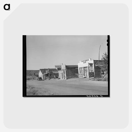 アートポストカード-Street Scene, Questa, New Mexico
 - ラッセル リー Postcard.