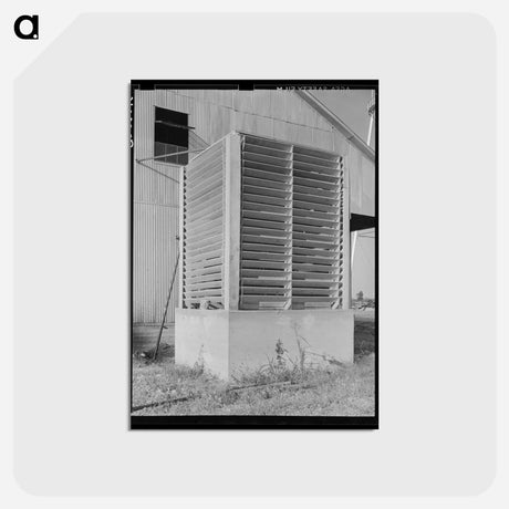 アートポストカード-Cotton Gin Condensing Tower, Lake Dick Project
 - ラッセル リー Postcard.