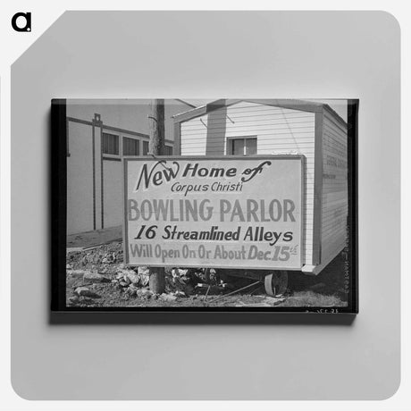 アートパネル-Bowling Alley Construction, Corpus Christi
 - ラッセル リー Canvas.