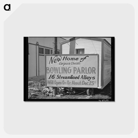 アートポストカード-Bowling Alley Construction, Corpus Christi
 - ラッセル リー Postcard.