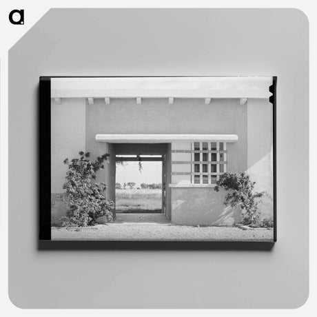 アートパネル-Entrance Detail, Community Building, Arizona Part-Time Farms
 - ラッセル リー Canvas.