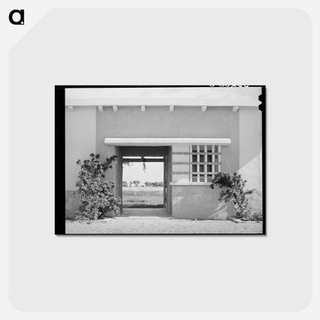 アートポストカード-Entrance Detail, Community Building, Arizona Part-Time Farms
 - ラッセル リー Postcard.