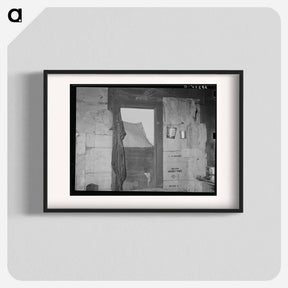 アートポスター-Window in an Agricultural Day Laborer's Home, Muskogee, Oklahoma
 - ラッセル リー Poster.