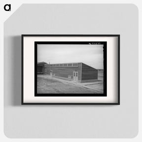 アートポスター-Shower Room at Migratory Labor Camp, Sinton, Texas
 - ラッセル リー Poster.