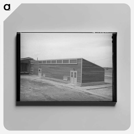 アートパネル-Shower Room at Migratory Labor Camp, Sinton, Texas
 - ラッセル リー Canvas.