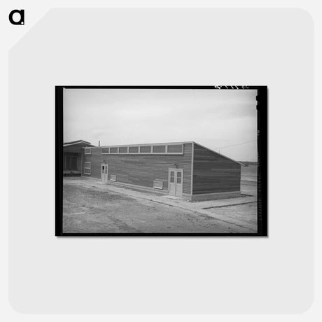 アートポストカード-Shower Room at Migratory Labor Camp, Sinton, Texas
 - ラッセル リー Postcard.