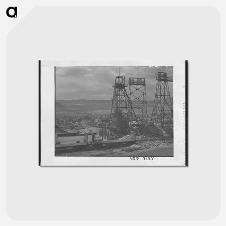アートポストカード-Anaconda Copper Mines, Butte, Montana
 - ラッセル リー Postcard.