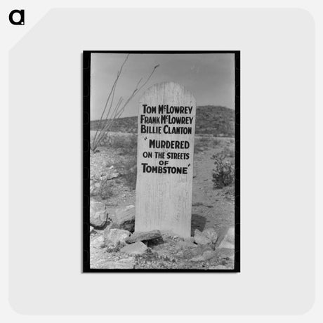 アートポストカード-Tombstone, Boot Hill Cemetery
 - ラッセル リー Postcard.