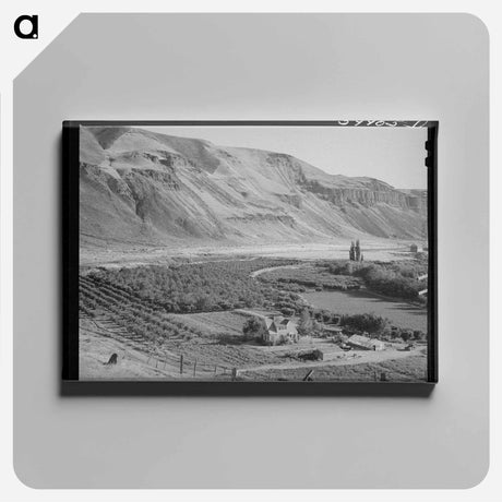 アートパネル-Farm on Banks of Columbia River, Walla Walla County, Washington
 - ラッセル リー Canvas.
