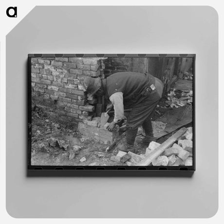 アートパネル-Apartment Building Repair, South Side, Chicago
 - ラッセル リー Canvas.