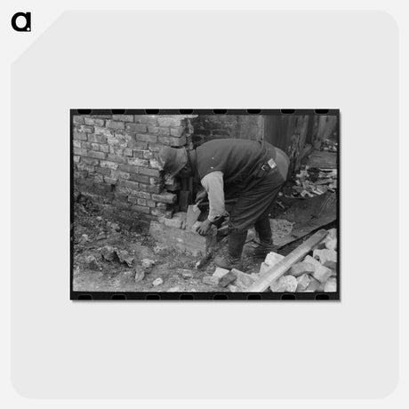 アートポストカード-Apartment Building Repair, South Side, Chicago
 - ラッセル リー Postcard.