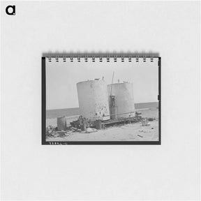 アートメモ帳-Gasoline Storage Tanks on Farm near Ralls, Texas
 - ラッセル リー Memo.