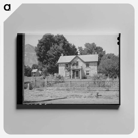 アートパネル-Old Rock House in Mendon, Utah
 - ラッセル リー Canvas.