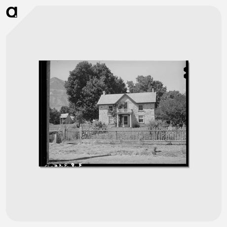 アートポストカード-Old Rock House in Mendon, Utah
 - ラッセル リー Postcard.