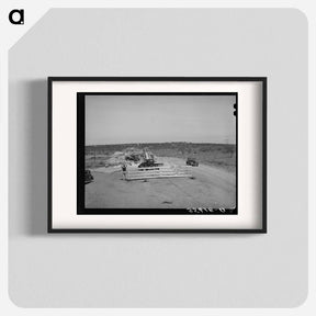 アートポスター-Road Construction, Menard County, Texas
 - ラッセル リー Poster.