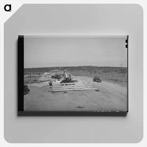 アートパネル-Road Construction, Menard County, Texas
 - ラッセル リー Canvas.