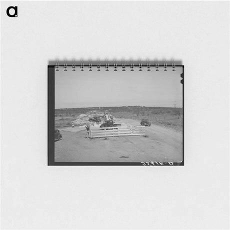 アートメモ帳-Road Construction, Menard County, Texas
 - ラッセル リー Memo.