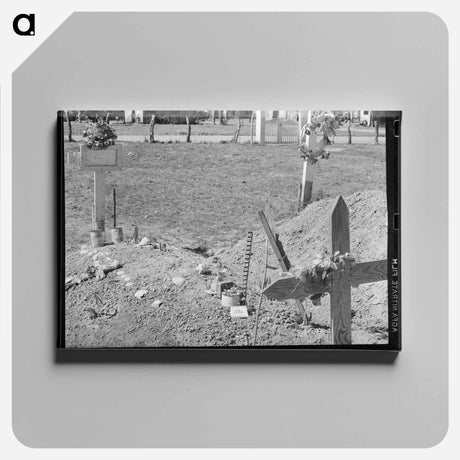 アートパネル-Mexican Grave, Raymondville, Texas
 - ラッセル リー Canvas.