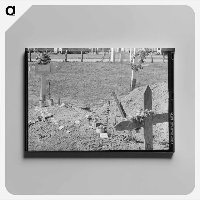 アートパネル-Mexican Grave, Raymondville, Texas
 - ラッセル リー Canvas.