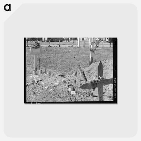 アートポストカード-Mexican Grave, Raymondville, Texas
 - ラッセル リー Postcard.