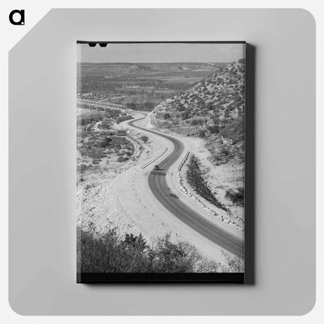 アートパネル-Highway Leading into Junction, Texas
 - ラッセル リー Canvas.