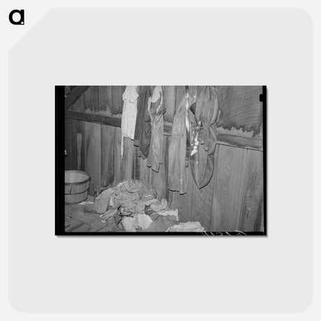アートポストカード-Attic Bedroom, Sharecropper's Shack
 - ラッセル リー Postcard.