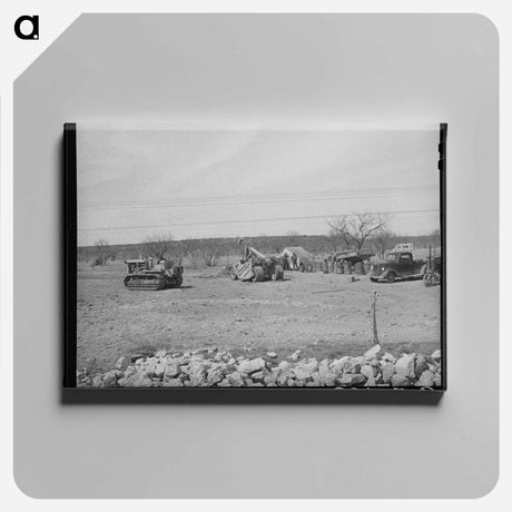 アートパネル-Road Workers' Equipment, Menard County, Texas
 - ラッセル リー Canvas.