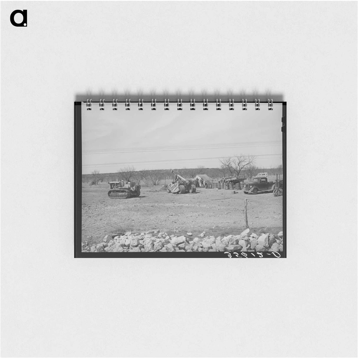 アートメモ帳-Road Workers' Equipment, Menard County, Texas
 - ラッセル リー Memo.