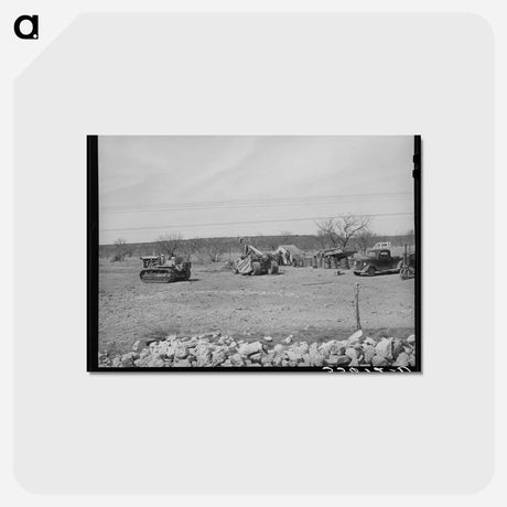 アートポストカード-Road Workers' Equipment, Menard County, Texas
 - ラッセル リー Postcard.