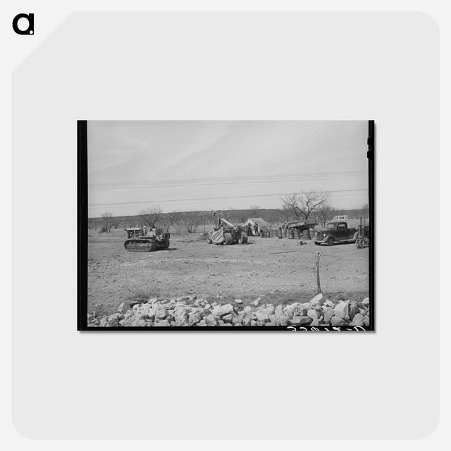 アートポストカード-Road Workers' Equipment, Menard County, Texas
 - ラッセル リー Postcard.