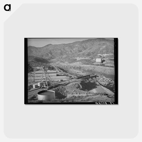 アートポストカード-Shasta Dam Construction, Sacramento River, Shasta County, California
 - ラッセル リー Postcard.
