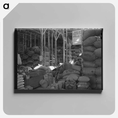 アートパネル-Wool and Mohair Storage, Kimble County
 - ラッセル リー Canvas.
