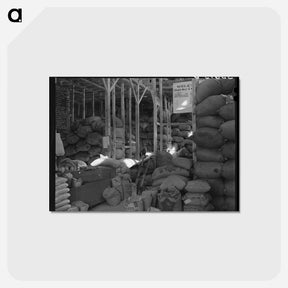 アートポストカード-Wool and Mohair Storage, Kimble County
 - ラッセル リー Postcard.