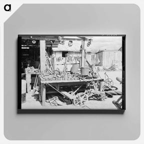 アートパネル-Agricultural Machine Junkyard, San Juan, Texas
 - ラッセル リー Canvas.