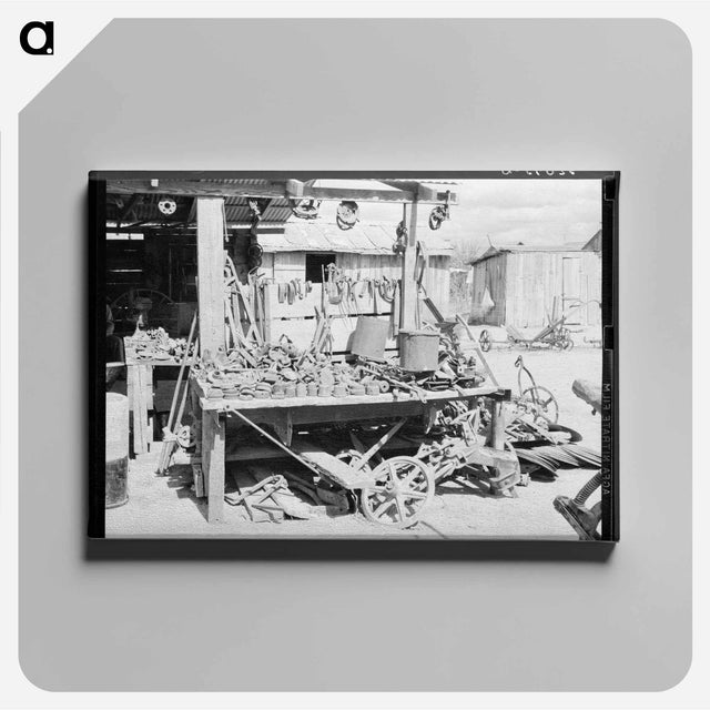 アートパネル-Agricultural Machine Junkyard, San Juan, Texas
 - ラッセル リー Canvas.