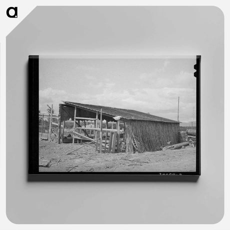 アートパネル-Shed on Farm of Mr. White
 - ラッセル リー Canvas.