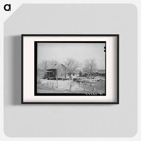 アートポスター-Yard of Farmer, McIntosh County, Oklahoma
 - ラッセル リー Poster.