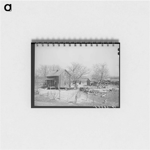 アートメモ帳-Yard of Farmer, McIntosh County, Oklahoma
 - ラッセル リー Memo.