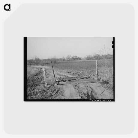 アートポストカード-Cattle Guard, Creek County, Oklahoma
 - ラッセル リー Postcard.