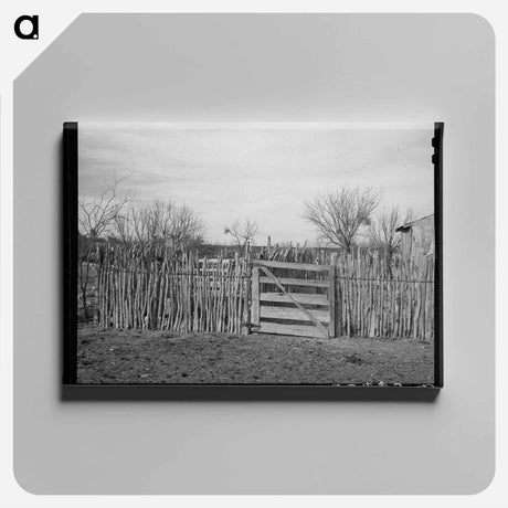 アートパネル-Cedar Post Fence, Kimble County, Texas
 - ラッセル リー Canvas.
