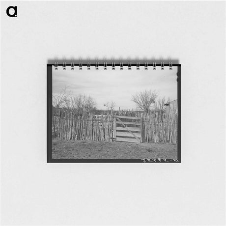 アートメモ帳-Cedar Post Fence, Kimble County, Texas
 - ラッセル リー Memo.