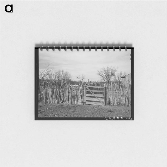 アートメモ帳-Cedar Post Fence, Kimble County, Texas
 - ラッセル リー Memo.