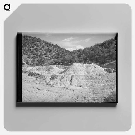 アートパネル-Tailings at Abandoned Copper Mine, Leopold, New Mexico
 - ラッセル リー Canvas.