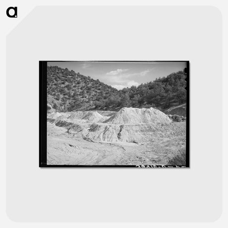 アートポストカード-Tailings at Abandoned Copper Mine, Leopold, New Mexico
 - ラッセル リー Postcard.